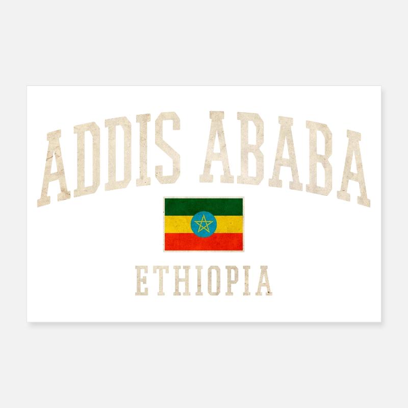 Arc vintage d’Addis-Abeba Ethio Poster 30 x 20 cm