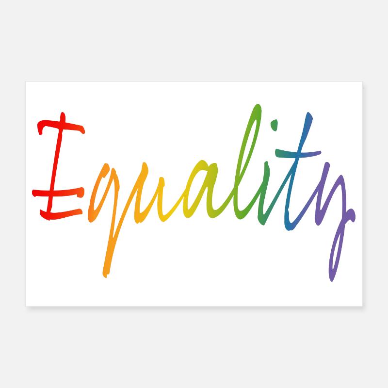 Rainbow equality | LGBT lgbtqi queer Poster 12" x 8" (30x20 cm)