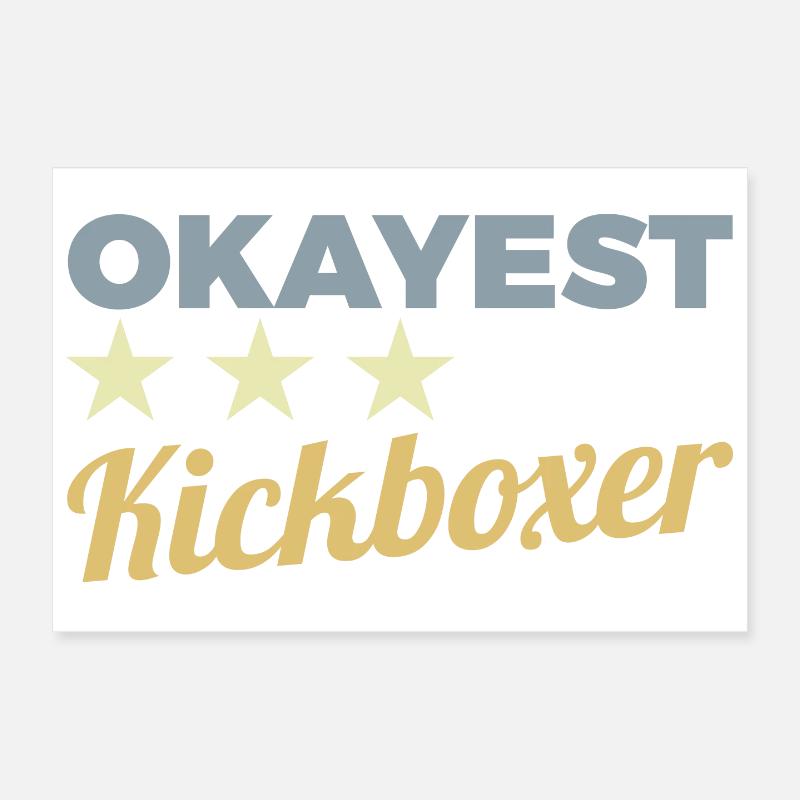 Kickboxer drôle Poster 30 x 20 cm