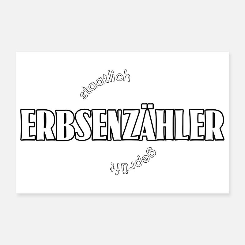 Erbsenzähler Poster 30x20 cm