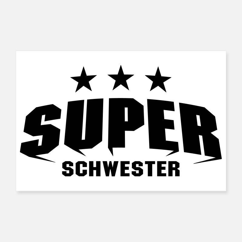 Super Schwester Poster 30x20 cm