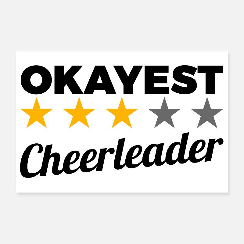 Average cheerleader Poster 12" x 8" (30x20 cm)