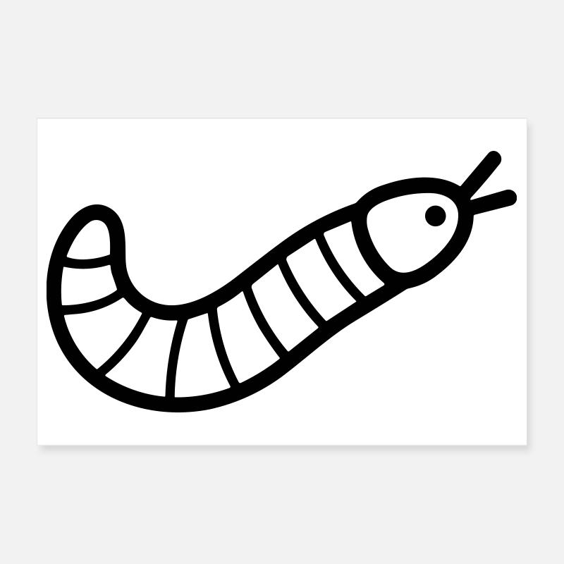 Regenwurm Poster 30x20 cm