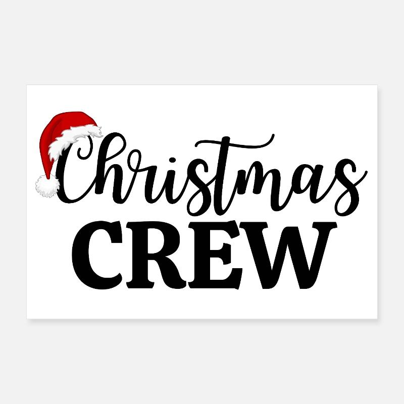 CHRISTMAS CREW Poster 12" x 8" (30x20 cm)