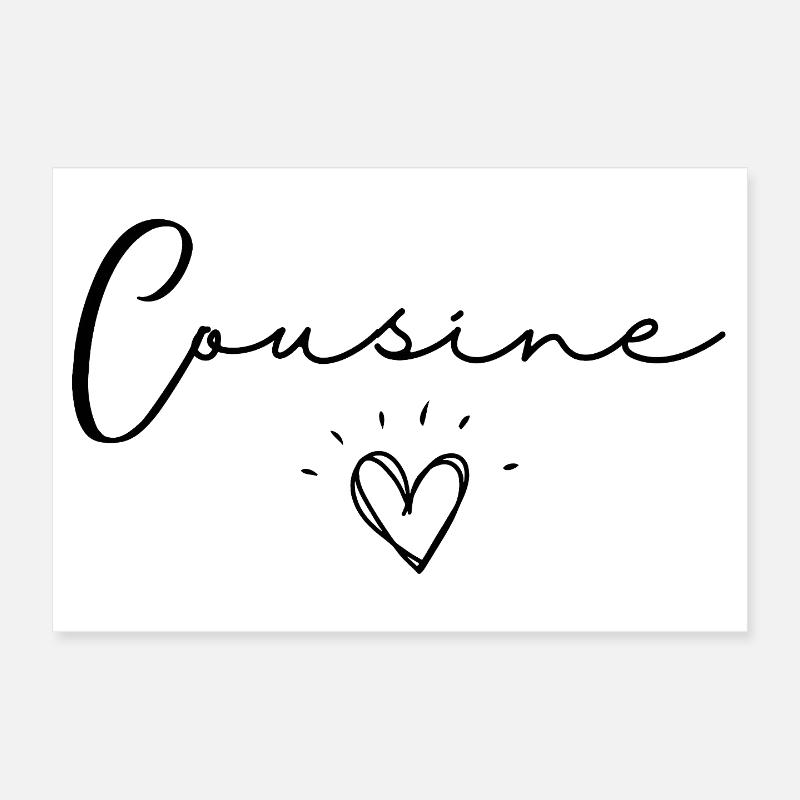 cousine Poster 12" x 8" (30x20 cm)