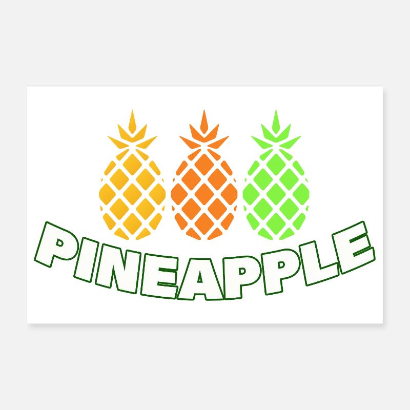 Ananas Poster 30 x 20 cm