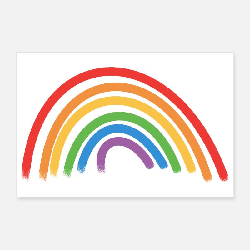 Rainbow Gift Idea Poster 12" x 8" (30x20 cm)