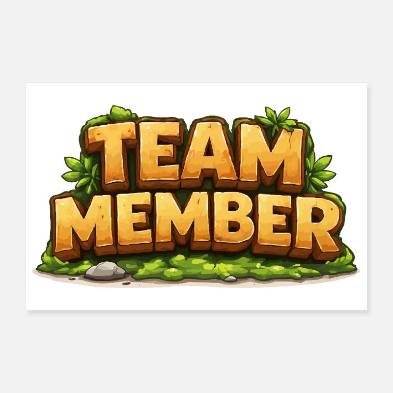 Team Members Poster 12" x 8" (30x20 cm)