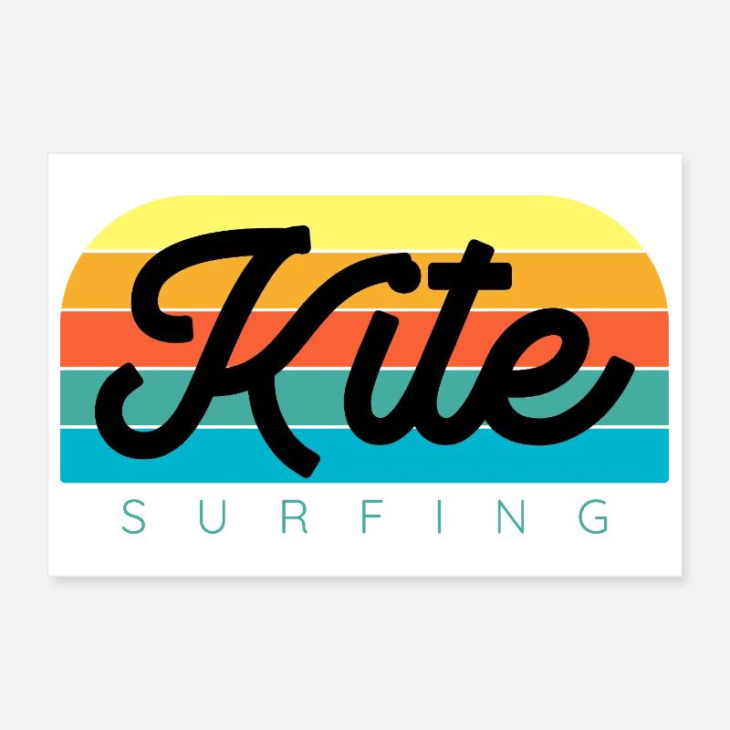 Kitesurfeur Kiteboard Kitesurf Kitesurf Poster 30 x 20 cm