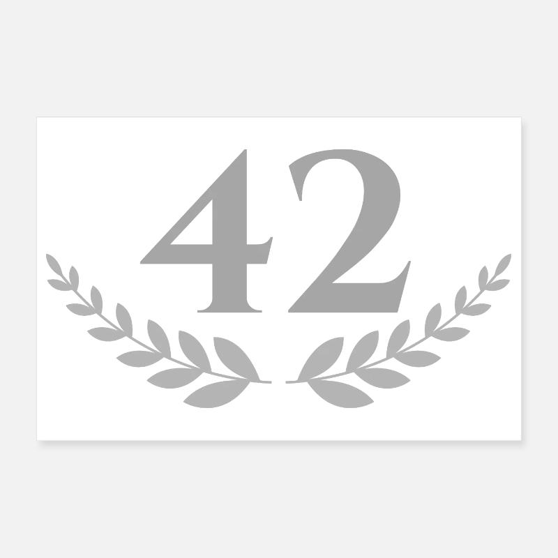 42 Poster 30x20 cm