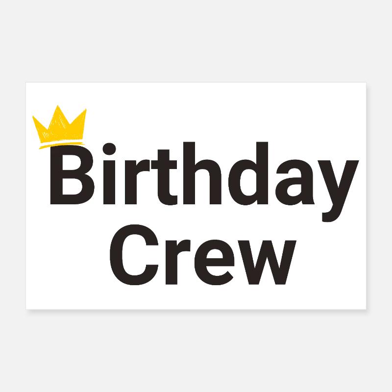 Équipe d’anniversaire Poster 30 x 20 cm