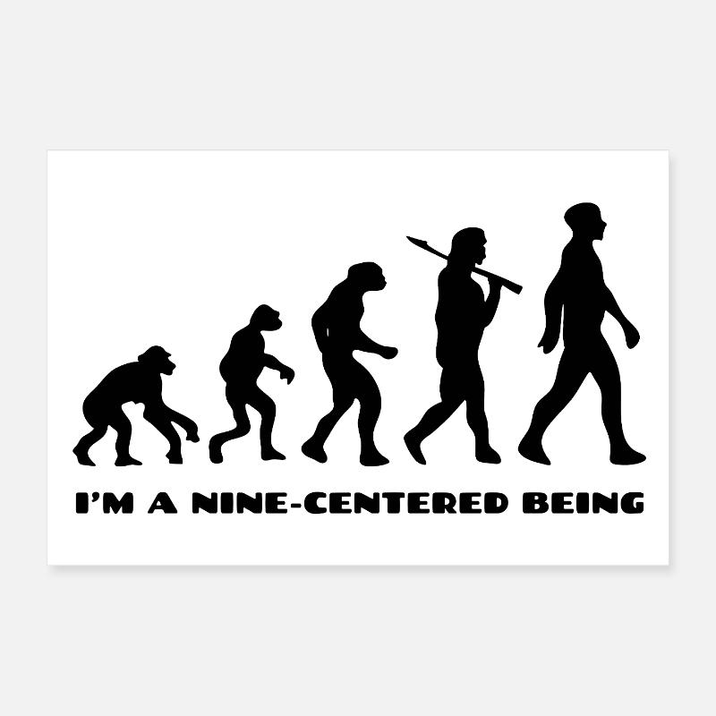 Evolution - Poster 12" x 8" (30x20 cm) - white