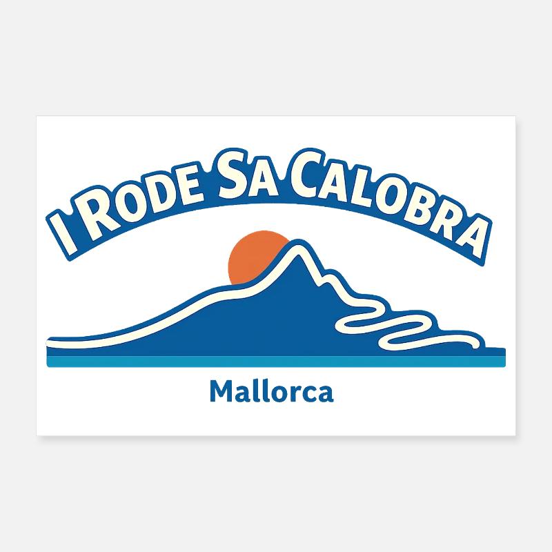 J’ai roulé sa Calobra Mallorca Cycling Elevation Poster 30 x 20 cm