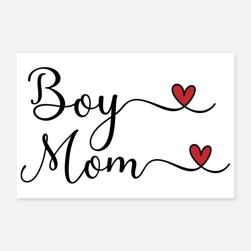 Boy mom Poster 30x20 cm