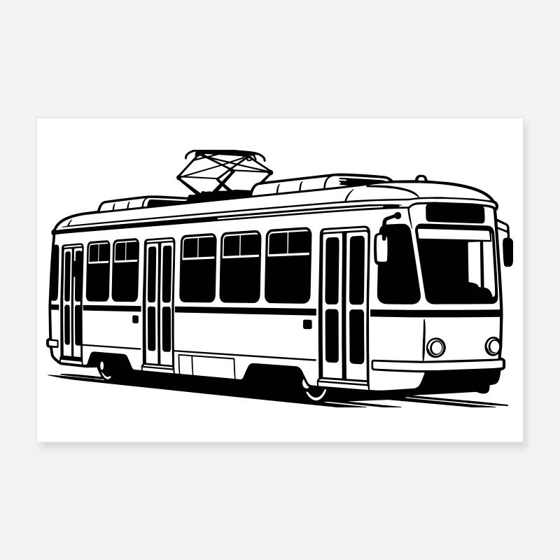 Straßenbahn Poster 30x20 cm