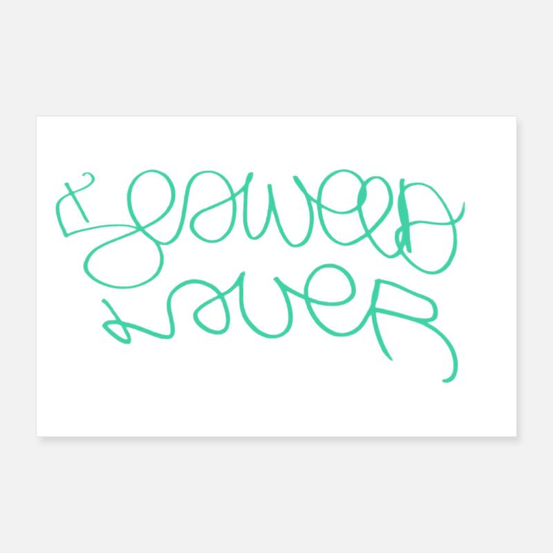 Gift idea for algae lovers Poster 12" x 8" (30x20 cm)