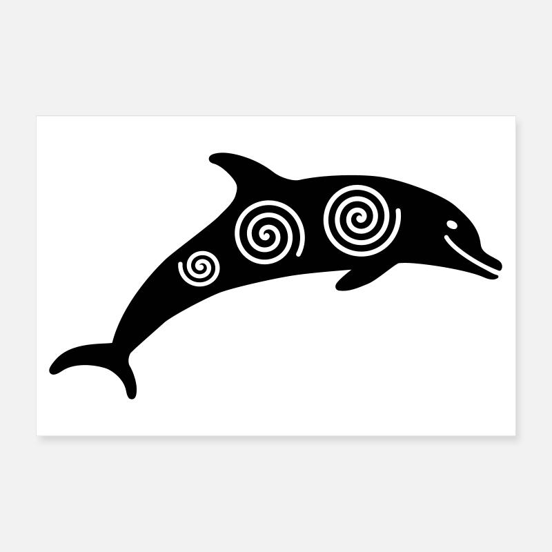 Delfin Poster 30x20 cm