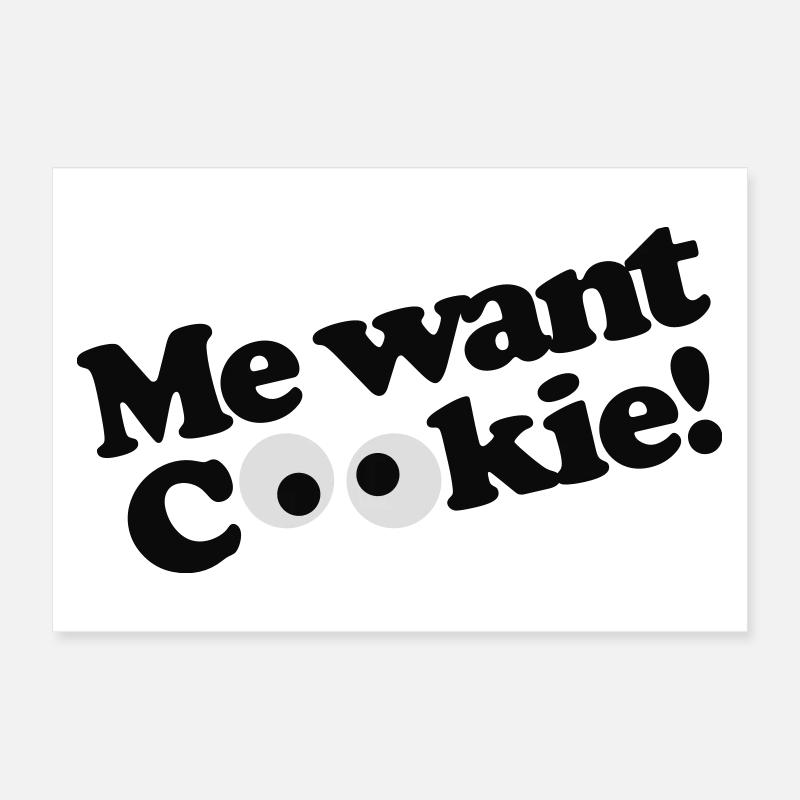 Ich will Plätzchen! Poster 30x20 cm