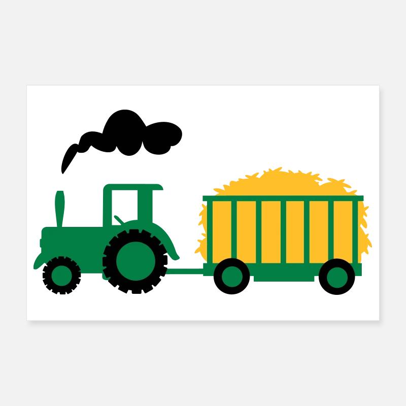 tracteur Poster 30 x 20 cm