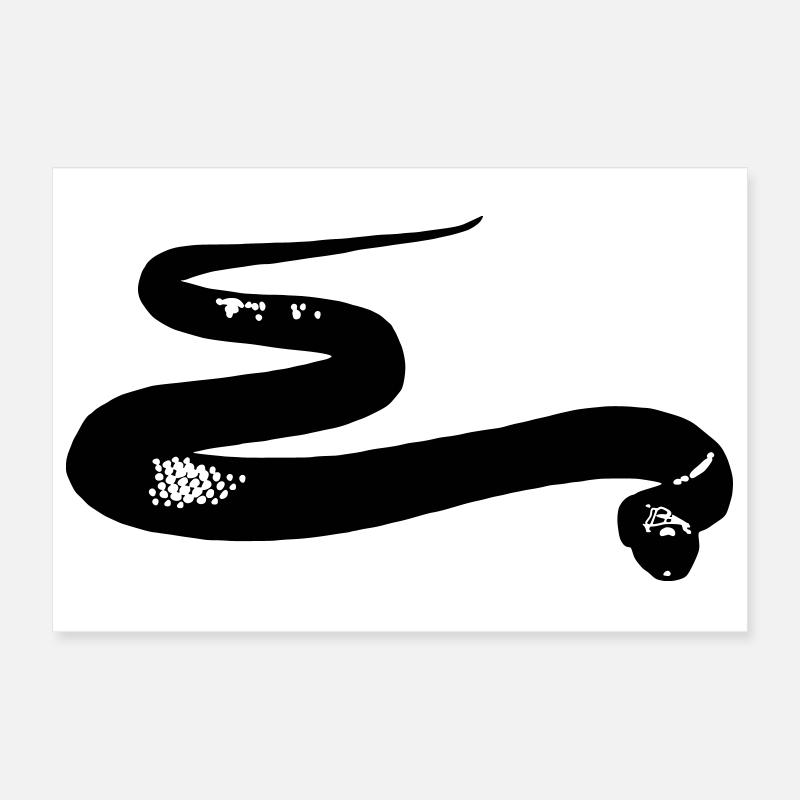 Snake Poster 12" x 8" (30x20 cm)