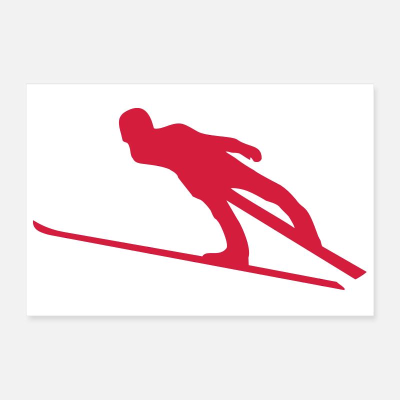 ski Poster 30 x 20 cm