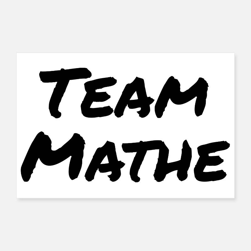 Équipe de maths Poster 30 x 20 cm