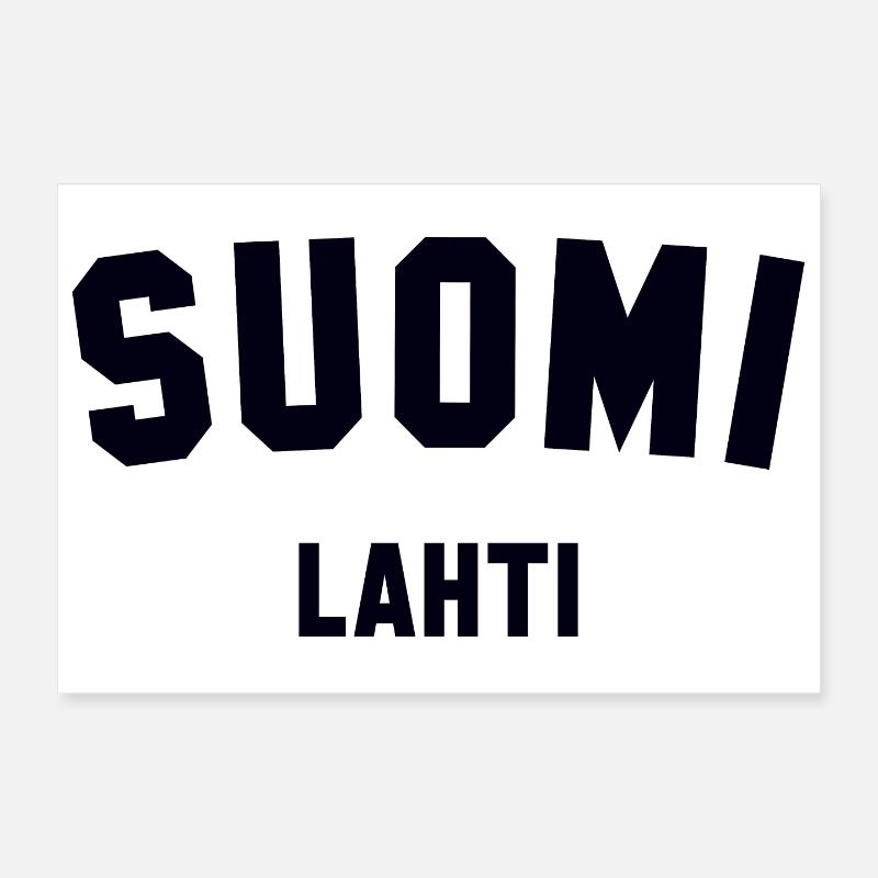 LAHTI Soumi Finlande Finlande - Poster 30 x 20 cm - blanc