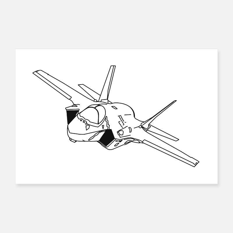 F-35 Lightning II | F 35 | F35 | Kampfflugzeug Poster 30x20 cm