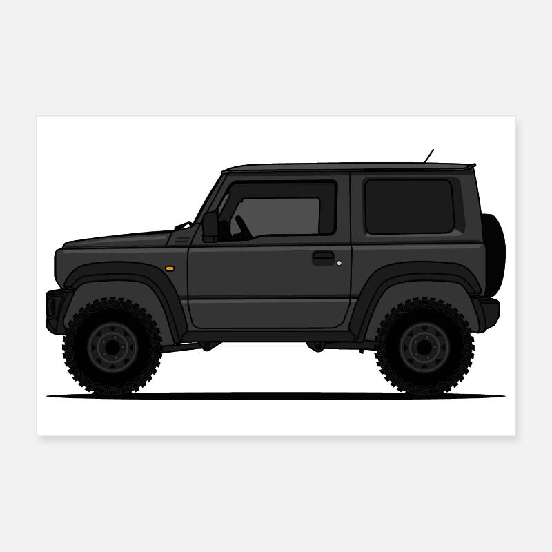 Jimny Noir Poster 30 x 20 cm