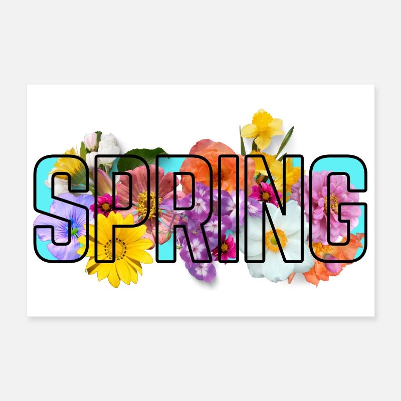 Blue Spring Poster 12" x 8" (30x20 cm)