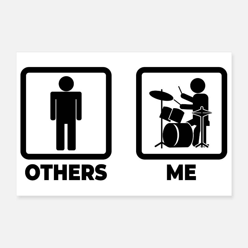 Witziger Drummer Poster 30x20 cm