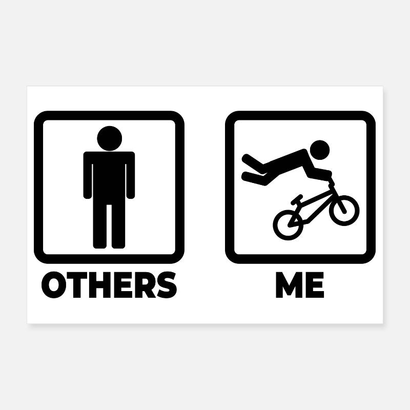BMX Spruch Poster 30x20 cm
