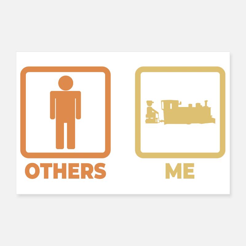 Lustiger Trainspotter Poster 30x20 cm