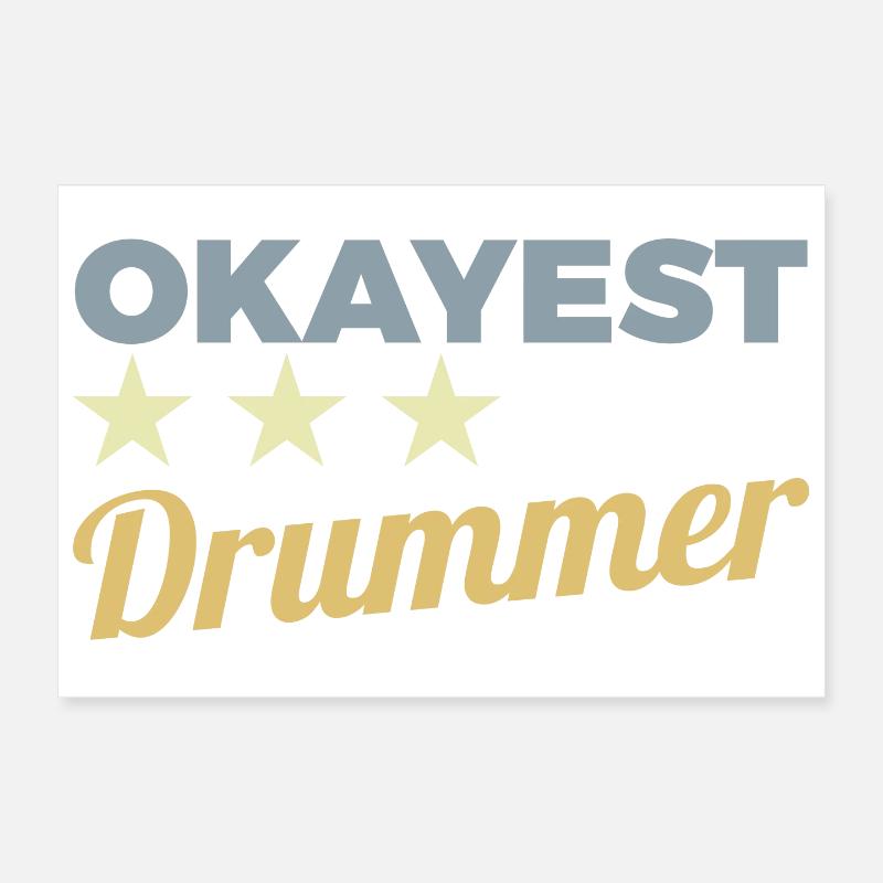 Average drummer Poster 12" x 8" (30x20 cm)