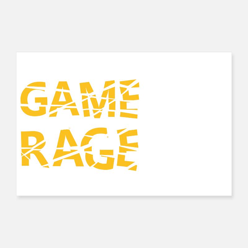 COLÈRE DE JEU !! Casse l’écran ! Poster 30 x 20 cm
