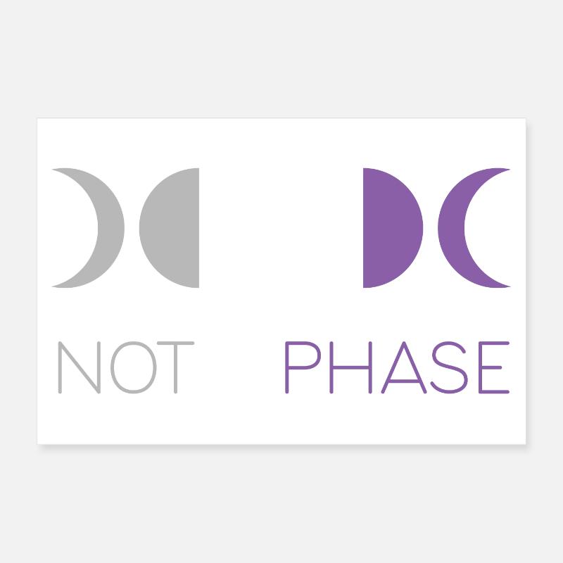 LGBTQ Pride Month - Not a Phase - Asexual Poster 12" x 8" (30x20 cm)