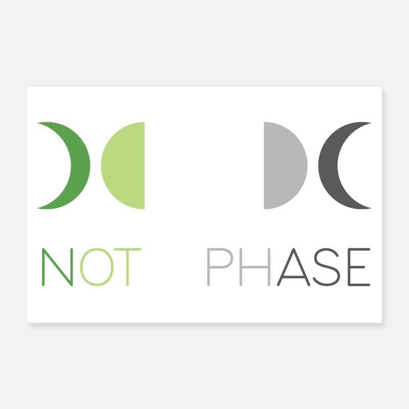 LGBTQ Pride Month - Not a Phase - Aromantic Poster 12" x 8" (30x20 cm)