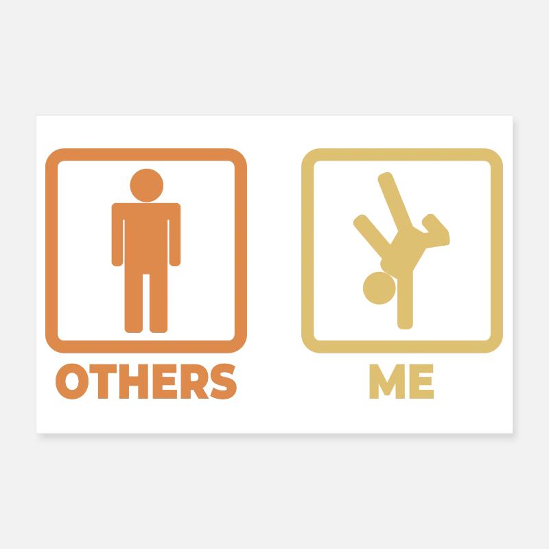 Figurines en bâton breakdance Poster 30 x 20 cm