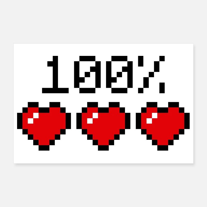 Hundertprozent Statement Partner oder Sportler Poster 30x20 cm