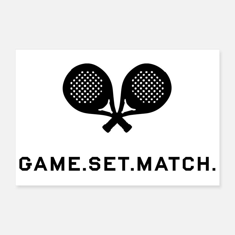 Game Set Match Padel Poster 12" x 8" (30x20 cm)