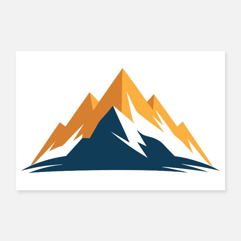 Mountains Poster 12" x 8" (30x20 cm)