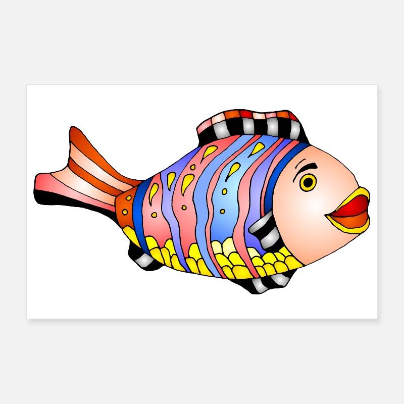 Fisch Poster 30x20 cm