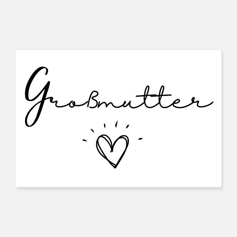 Großmutter Poster 30 x 20 cm