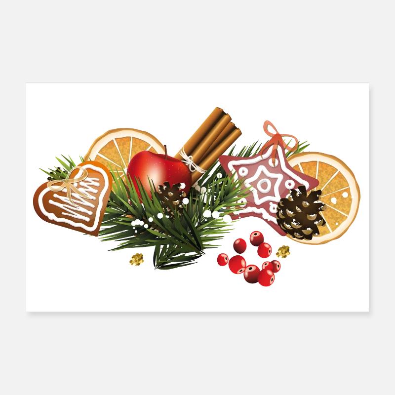 Biscuits de Noël Poster 30 x 20 cm