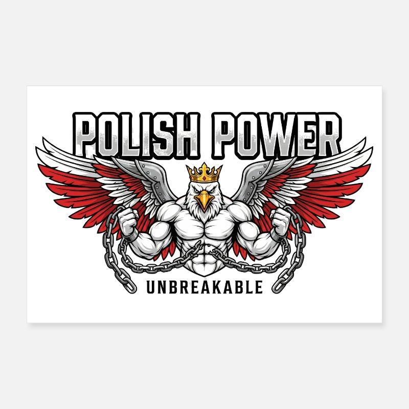 Polish Power - Husaria Gym Beast Poster 12" x 8" (30x20 cm)
