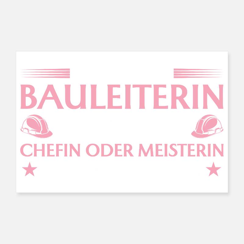 Chef de construction ou maître constructeur - Constructeur Poster 30 x 20 cm