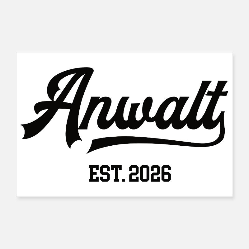 Avocat 2026 Avocat Procureur Droit du Procureur Avocat Poster 30 x 20 cm