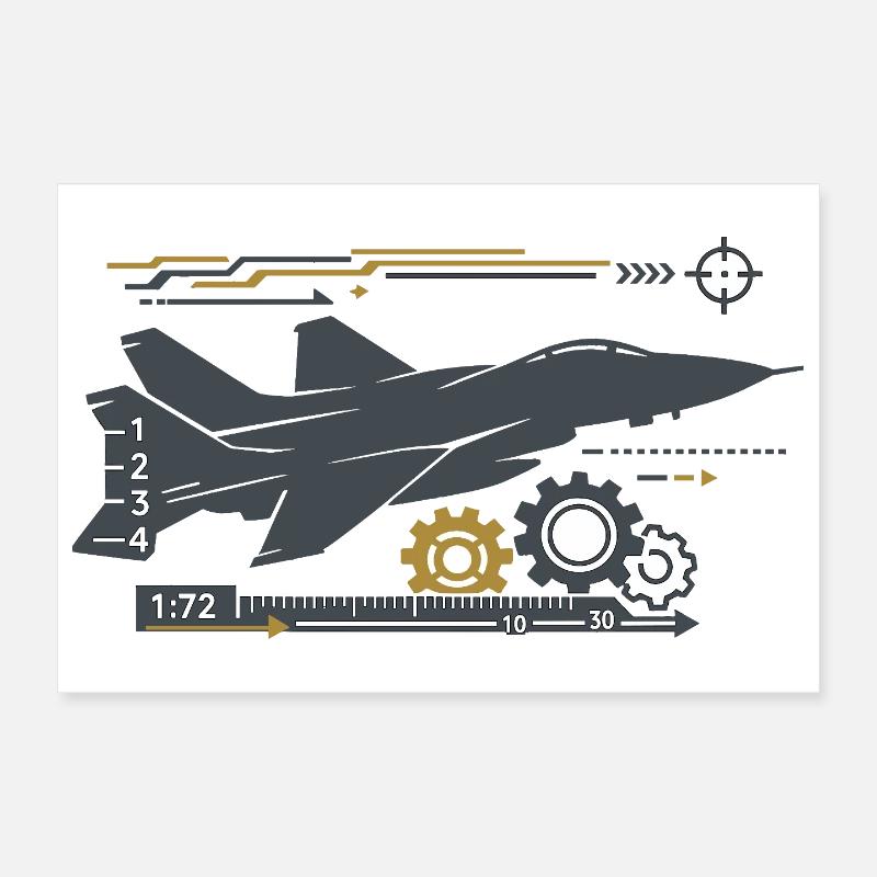 Circuit technique de vol Jetgear Poster 30 x 20 cm
