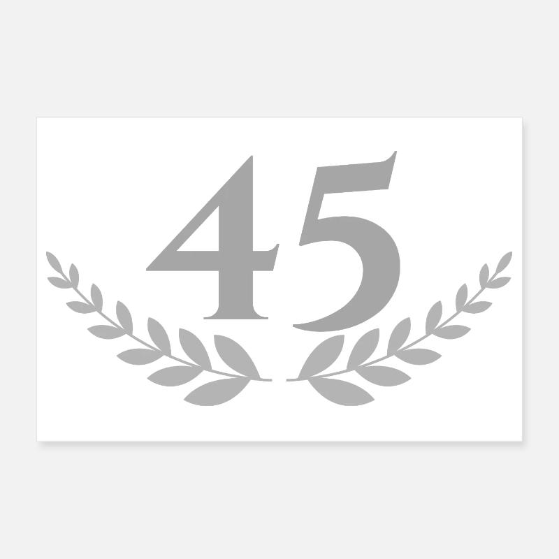 45 Poster 12" x 8" (30x20 cm)