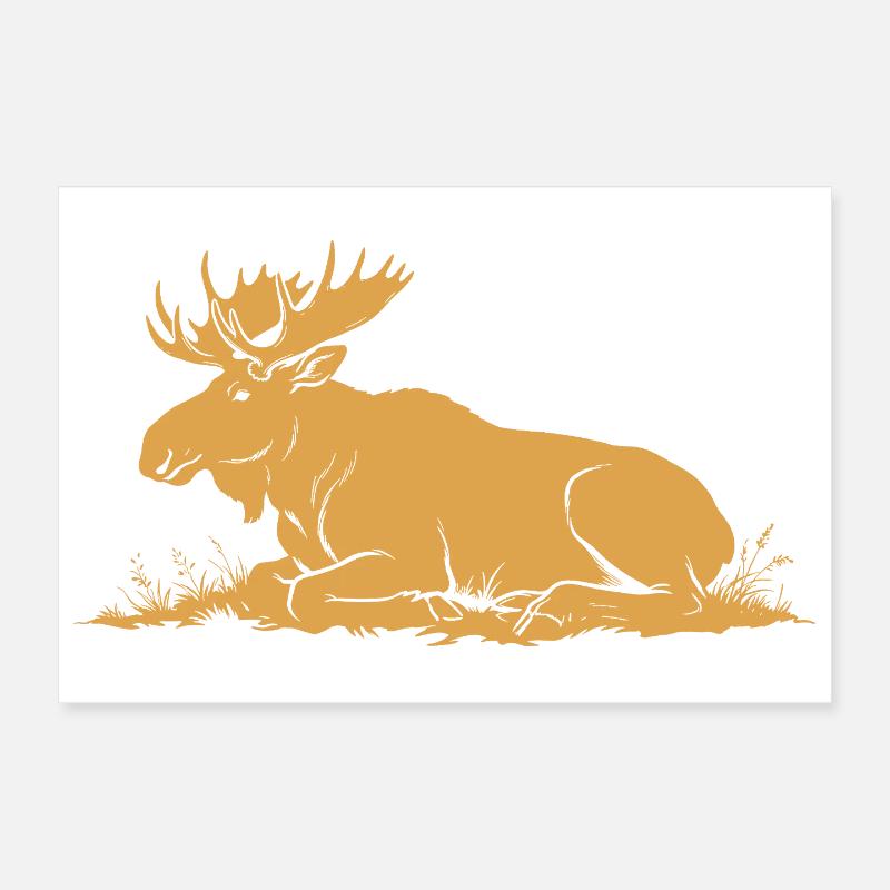 Elch Poster 30x20 cm
